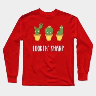 Looking Sharp Cactus Long Sleeve T-Shirt